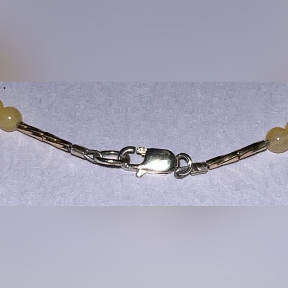 9 inch butter & honey amber anklet - Picture 8 of 8